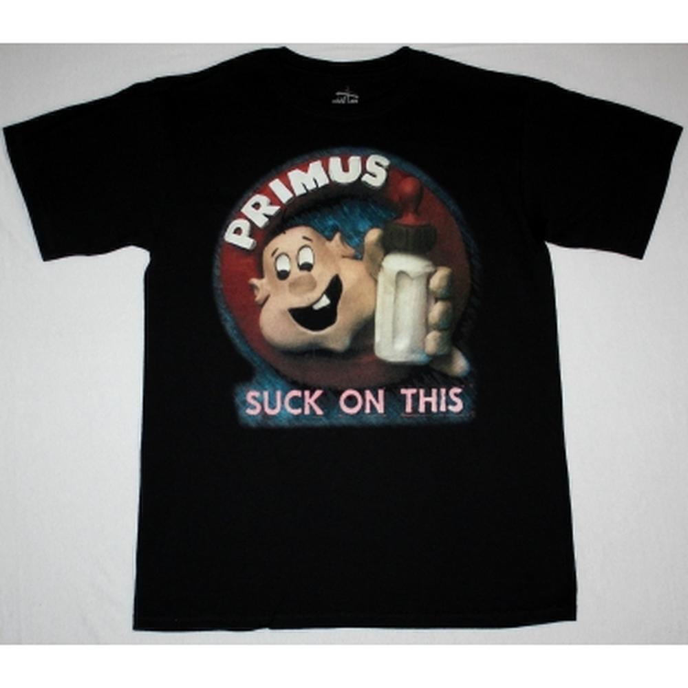 Primus Suck On This 89 Classic Funk Metal New Black T-Shirt